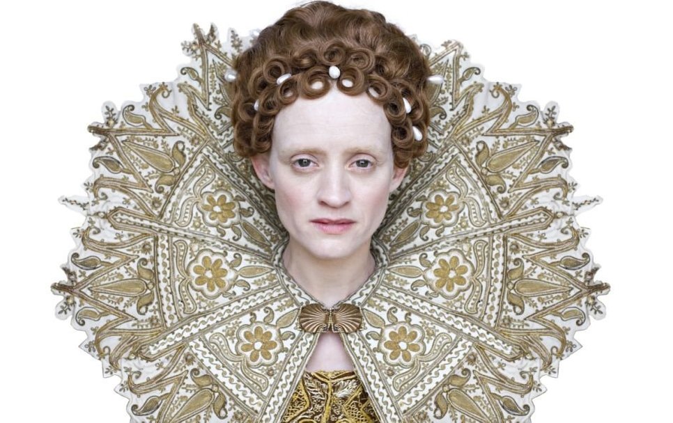 Anne-Marie Duff as Elizabeth in The Virgin Queen
